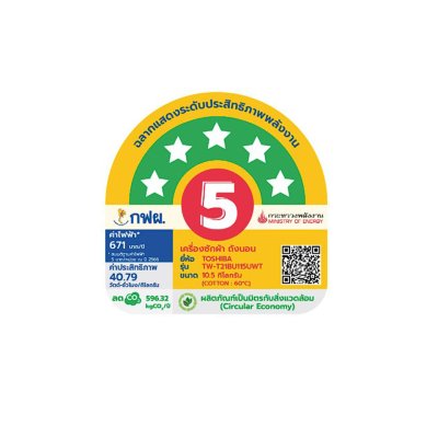 TOSHIBA เครื่องซักผ้าฝาหน้าขนาด 10.5 KG รุ่น TW-T21BU115UWT(MG)