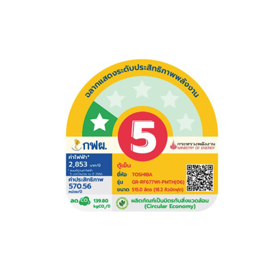 TOSHIBA Multi-Door Refrigerator Model GR-RF677WI-PMTH(06) Capacity 18.2 cubic feet