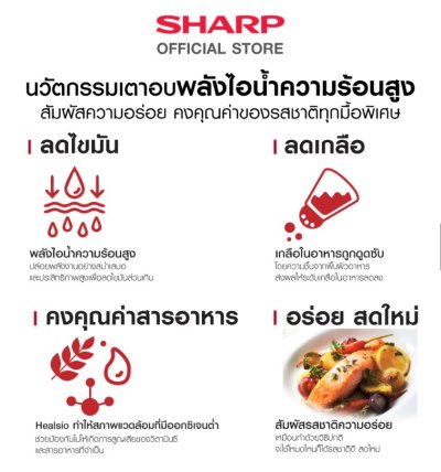 SHARP Steam Microwave Oven Model AX-1700X(R)