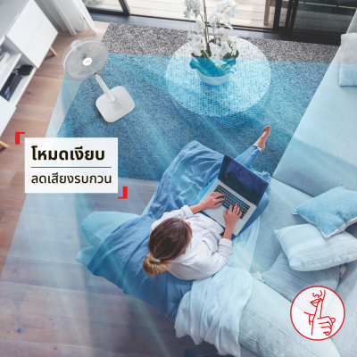 Tefal Turbo Extreme Plus Floor-Standing Fan, 16-Inch Model (6 Blades), Model Vf3361T0