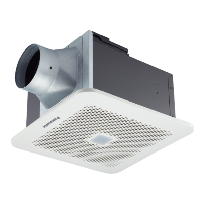 PANASONIC ceiling-mounted ventilation system with sensor, models FV-24CURV206, FV-24CHRV206.