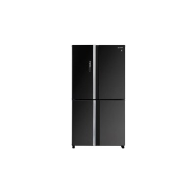 SHARP Multi-Door Refrigerator, 18.5 cu. ft., Inverter, Model SJ-FX52GP-BK (Black Glass)