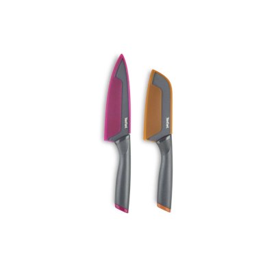 TEFAL 2-Piece Knife Set, Model K122S224 (15 cm Chef's Knife + 12 cm Santoku Knife)
