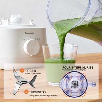 PANASONIC  เครื่องปั่นโถพลาสติกขนาด 1.0 ลิตร รุ่น MX-EP3101WSN