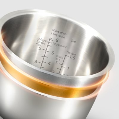 PANASONIC IH Rice Cooker, 1.5 Liter, with High-Grade SUS 304 Stainless Steel Inner Pot, Model SR-HNS151KSN