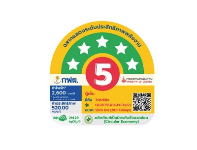 TOSHIBA ตู้เย็น Side by Side  ขนาด 20 คิว  รุ่น GR-RS755WIA-PGTH(22)