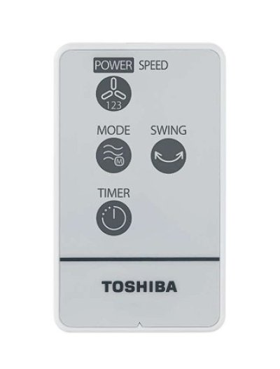 TOSHIBA Wall Fan, Model F-AWY60TH (W), 16 inches.
