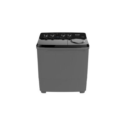 SHARP Twin-Tub Washing Machine, Model ES-TW110BK, 11 kg, Black