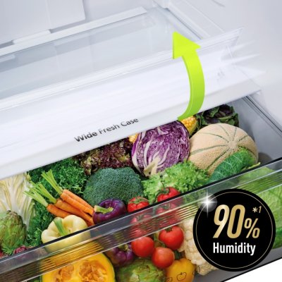 PANASONIC  ตู้เย็นแบบช่องฟรีซอยู่ด้านบน 2 ประตู รุ่น NR-TZ601BPST