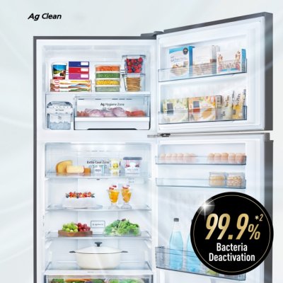 PANASONIC  ตู้เย็นแบบช่องฟรีซอยู่ด้านบน 2 ประตู รุ่น NR-TZ601BPST