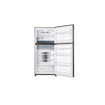 SHARP 2-Door Refrigerator, 19.8 Cu. Ft., Inverter, Model SJ-X550GP2-BK (Black Glass)