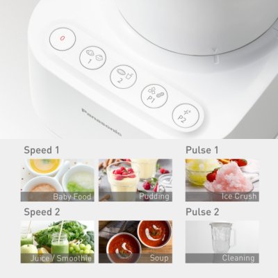 PANASONIC 700-Watt Glass Jar Blender, Model MX-MG5351WSN