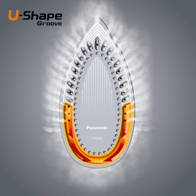 Panasonic เตารีดไอน้ำ กำลังไฟขาเข้าสูง 2400 W รุ่น NI-S530ASF