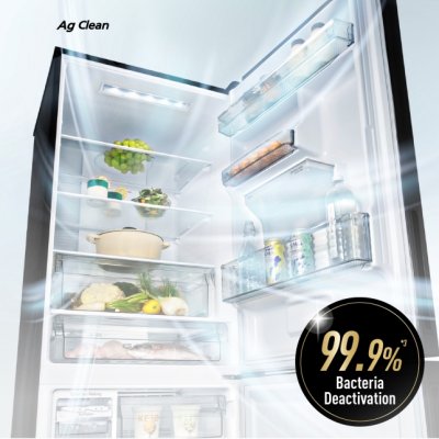 PANASONIC  ตู้เย็นแบบช่องแช่แข็งอยู่ด้านล่าง 2 ประตู รุ่น NR-BX471GPKT