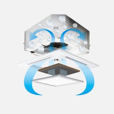 PANASONIC Large Ceiling Cassette Air Conditioner, 4-Way, Model S-3648PU3TA/U-36PRH1T8