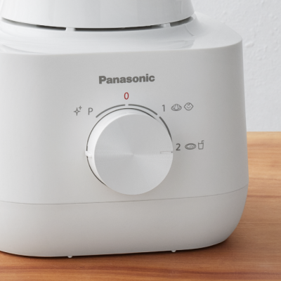 PANASONIC 1.5 Liter Glass Jar Blender with Dry Grinding Attachment, Model MX-EG5311WSN