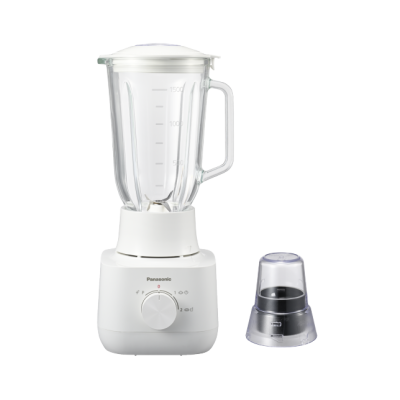 PANASONIC 1.5 Liter Glass Jar Blender with Dry Grinding Attachment, Model MX-EG5311WSN