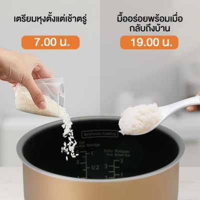 PANASONIC  หม้อหุงข้าวไมโครคอมพิวเตอร์ 1.0 ลิตร  รุ่น SR-DM104KSN