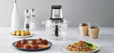 PANASONIC Food Chopper with Glass Bowl, Model MK-CG401SSN