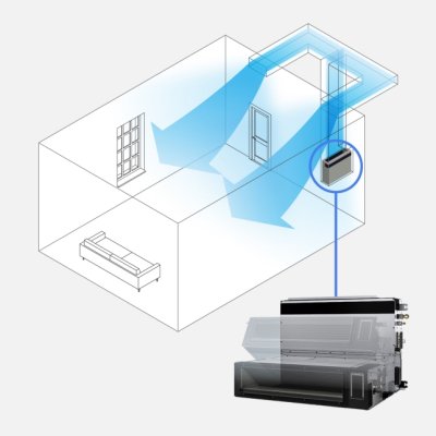 PANASONIC R32 Inverter NX Series Adaptive Ducted Air Conditioning System