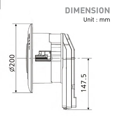 Panasonic Air-e nanoe™ X ceiling-mounted particle generator, model FV-15CSD1T