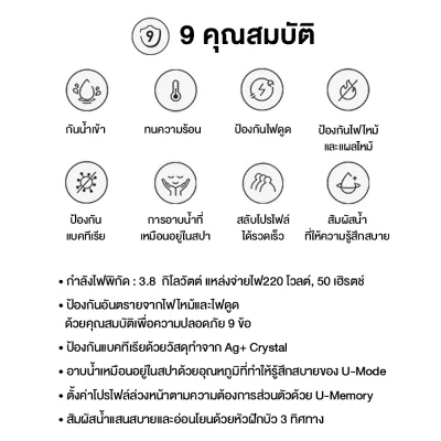 PANASONIC Water Heater, 4,800 Watts, U Series, Model DH-4US1TW