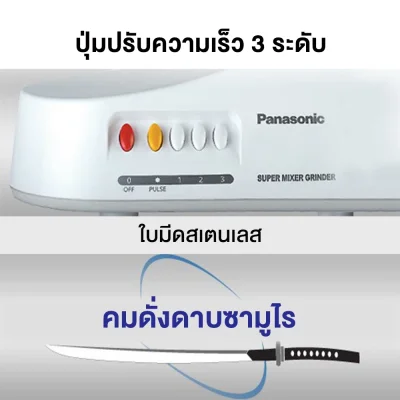 Panasonic 3-in-1 Multi-Purpose Blender, Model MX-AC300WSN