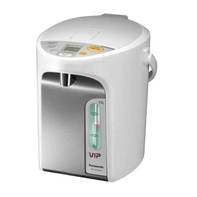 Panasonic กระติกน้ำร้อน เคลือบผงถ่านบินโชทัน ความจุ 3 ลิตร ระบบปั๊มน้ำอัตโนมัติ รุ่น NC-HU301P-SW