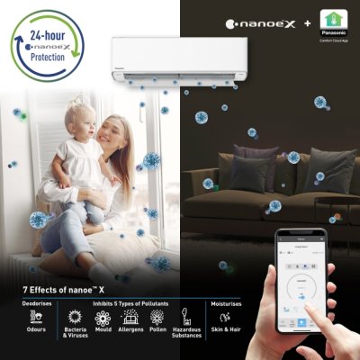 PANASONIC  เครื่องปรับอากาศ Premium nanoe™ Inverter XU Series รุ่น CS/CU-XU13AKT