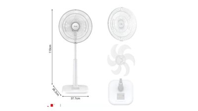 Tefal Turbo Extreme Plus Floor-Standing Fan, 16-Inch Model (6 Blades), Model Vf3361T0