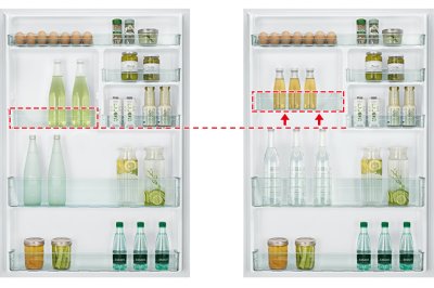 HITACHI 2-Door Refrigerator R-V510PD, 18 cu ft, Inverter, Brilliant Silver.