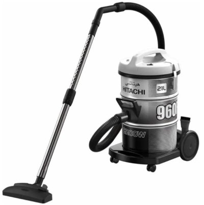 HITACHI เครื่องดูดฝุ่น/เป่าลม แบบถัง CV-960F PG 2200 วัตต์ สีแพลตทินัม เกรย์
