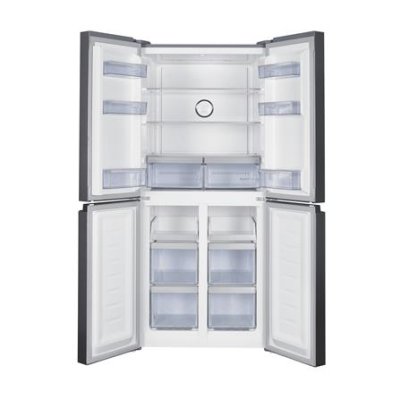 BEKO 4-Door Inverter Refrigerator, Model GNO46624HFSK, Black, 16.5 cubic feet.