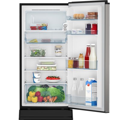 HITACHI Single Door Refrigerator HR1S5187MNGTH, 6.6 cubic feet, Silver Gray.