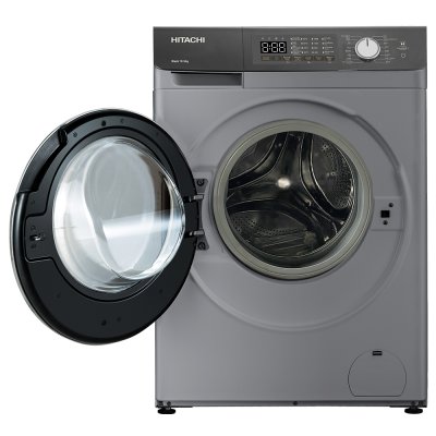 HITACHI เครื่องซักผ้าฝาหน้า 10.5 กก. BD-1054HVOS  1400RPM อินเวอร์เตอร์ สีเทา