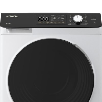 HITACHI เครื่องซักผ้าฝาหน้า 8 กก. BD-802HVOW 1200รอบ อินเวอร์เตอร์