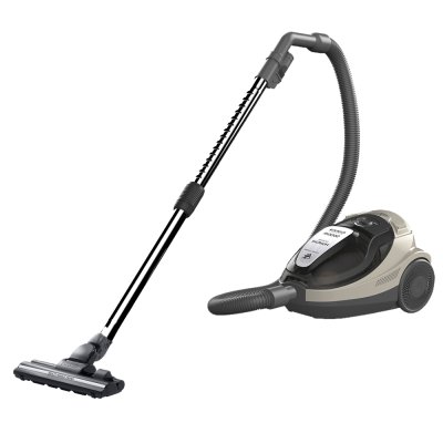 HITACHI Box-type Cyclone Vacuum Cleaner, 2100 Watts, Model CV-SF21VLBRCTH, Light Brown.