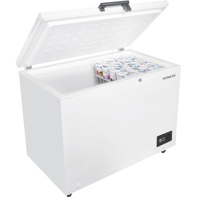 HITACHI 2-System Chest Freezer, 11 Cubic Feet, Model HRCJ11316MNWTH, White.