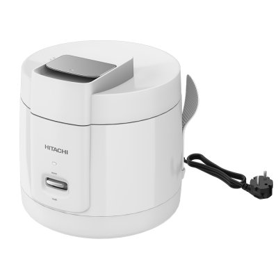 HITACHI 1.8 Liter Rice Cooker with Keep Warm Function, RZ-S18MM W, White.