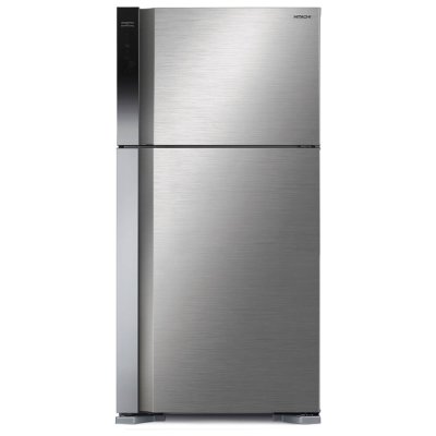 HITACHI 2-Door Refrigerator R-V510PD, 18 cu ft, Inverter, Brilliant Silver.