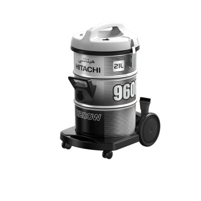 HITACHI เครื่องดูดฝุ่น/เป่าลม แบบถัง CV-960F PG 2200 วัตต์ สีแพลตทินัม เกรย์