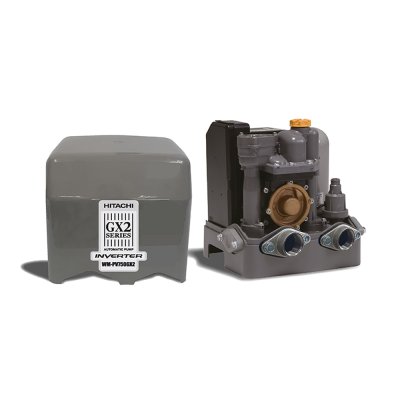 HITACHI Automatic Constant Pressure Water Pump, Inverter, 750 Watts, WM-PV750GX2DGROAS, Gray.