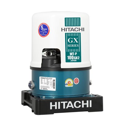 HITACHI ปั๊มน้ำอัตโนมัติถังกลม 100 วัตต์ WT-P100GX2 MGN