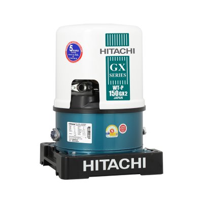 HITACHI ปั๊มน้ำอัตโนมัติถังกลม 150 วัตต์ WT-P150GX2 MGN