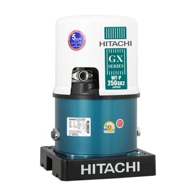 HITACHI ปั๊มน้ำอัตโนมัติถังกลม 250 วัตต์ WT-P250GX2 MGN
