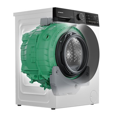 HITACHI Front-Load Washing Machine 10 kg BD-100YFVEM 1400RPM Inverter Black Wifi