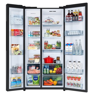 HITACHI Side-by-Side Refrigerator, 23 cu ft, Inverter, HRSN9713ESA, Automatic Ice Maker