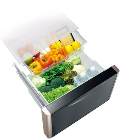 HITACHI ตู้เย็น 3 ประตู 13.2 คิว R-S38KPTH CNXZ  สีทอง อินเวอร์เตอร์ Automatic Ice Maker