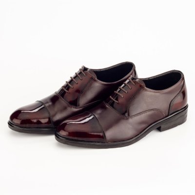 Oxford Cap Toe รองเท้าอ็อกฟอร์ด หนังแท้ สีน้ำตาล