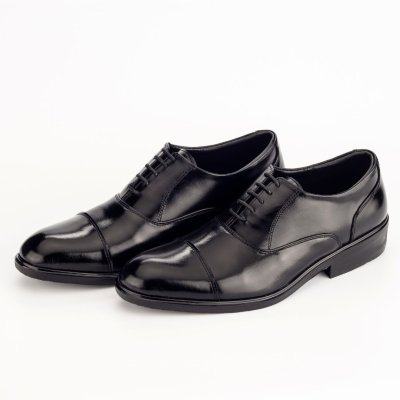 Oxford Cap Toe รองเท้าอ็อกฟอร์ด หนังแท้ สีดำ